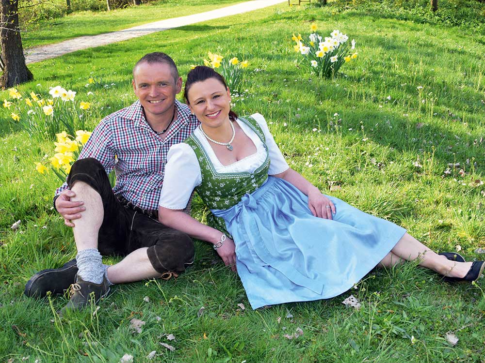 Marco und Anita Bruckmeier von Blumen Bruckmeier. Foto: Foto Aigner, Tann.
