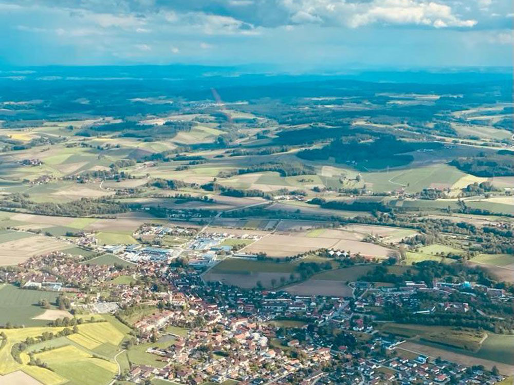 Ein Luftbild von Bad Birnbach im Landkreis Rottal-Inn