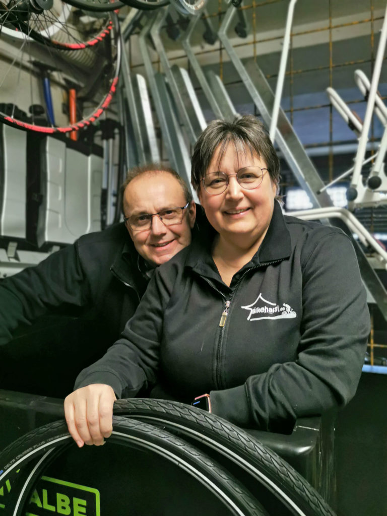 Die Chefs vom Bikehaisl: Hermann und Silvia Kelldorfner