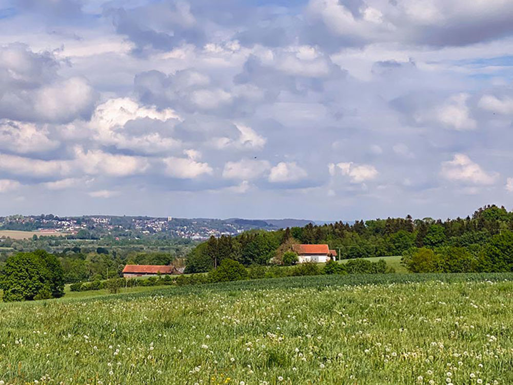 Blick auf Pfarrkirchen im Rottal